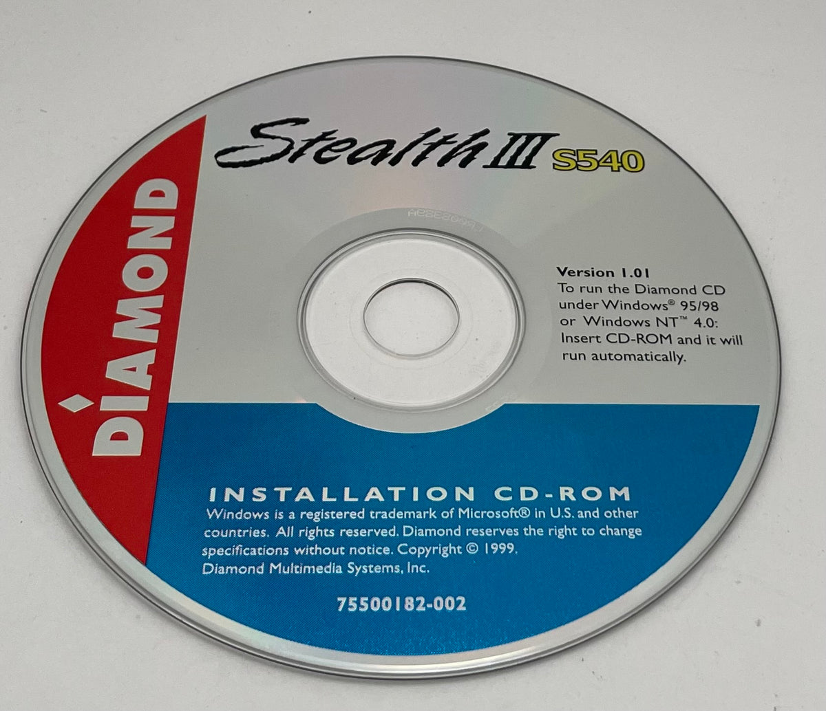 Diamond stealth III windows installation CD