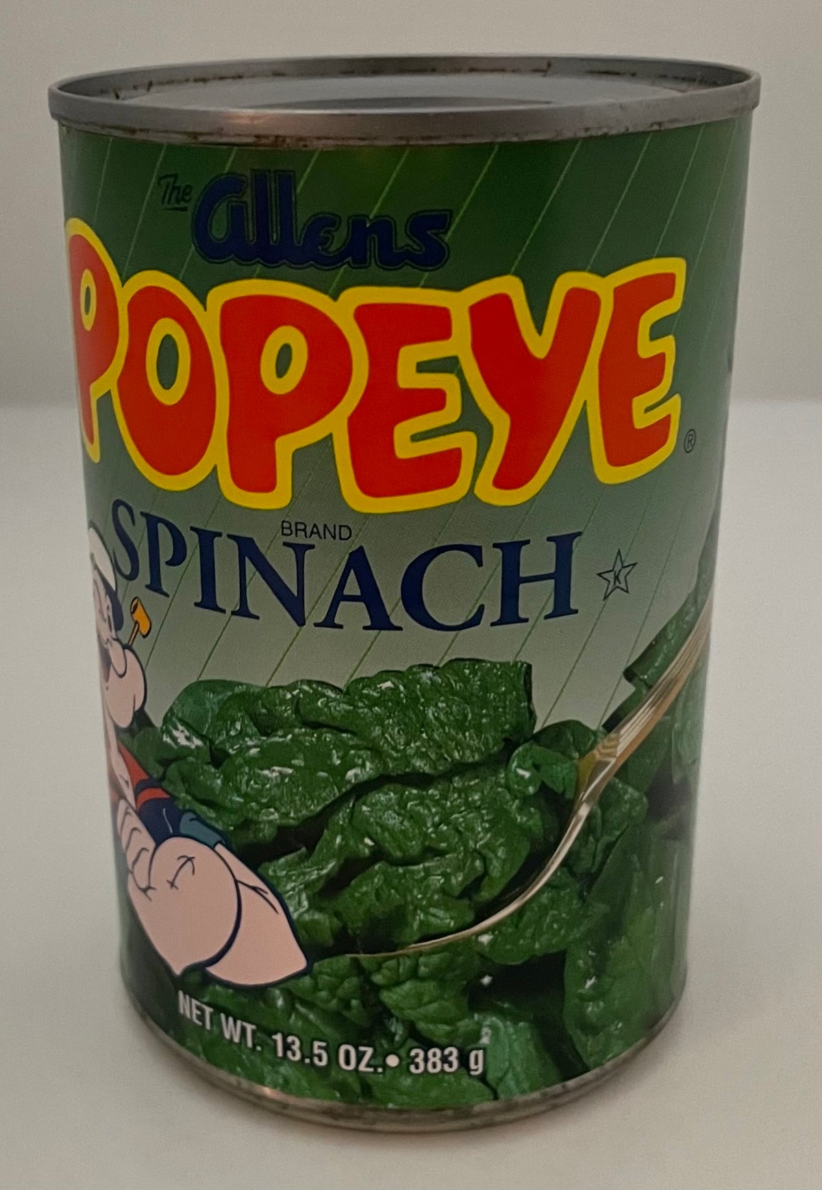Can of Allen’s Popeye Spinach Unopened VGC
