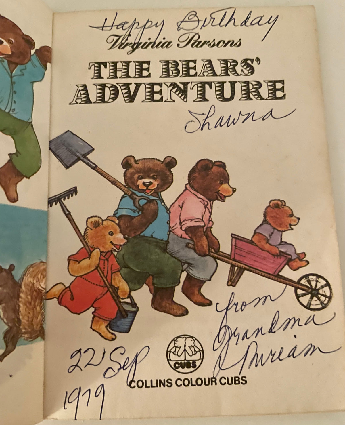 Virginia Parsons’ The Bears’ Adventures 1977