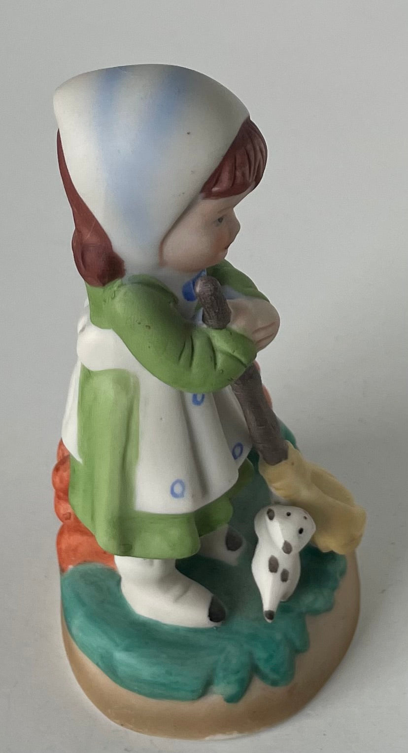 Porcelain Girl with broom