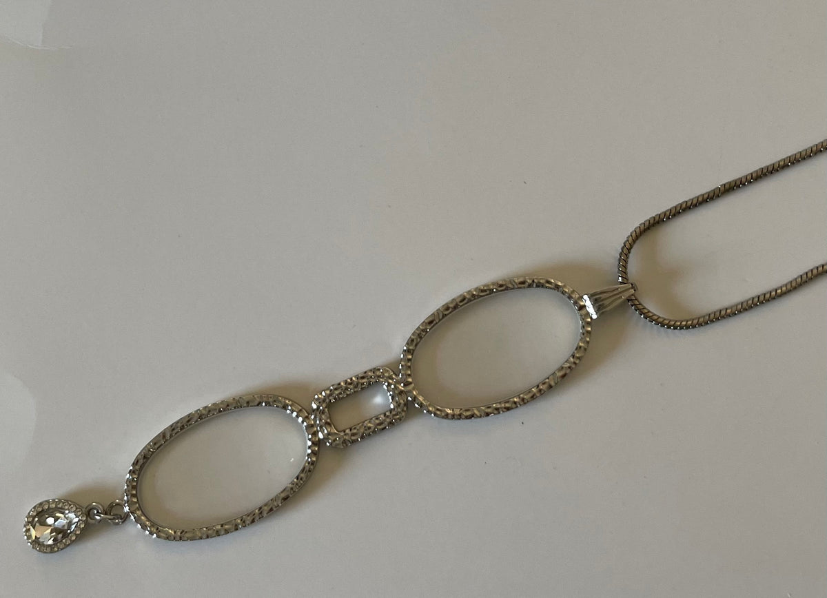 Hand-Held Neck Hanging Magnifying Glass Oval Bling