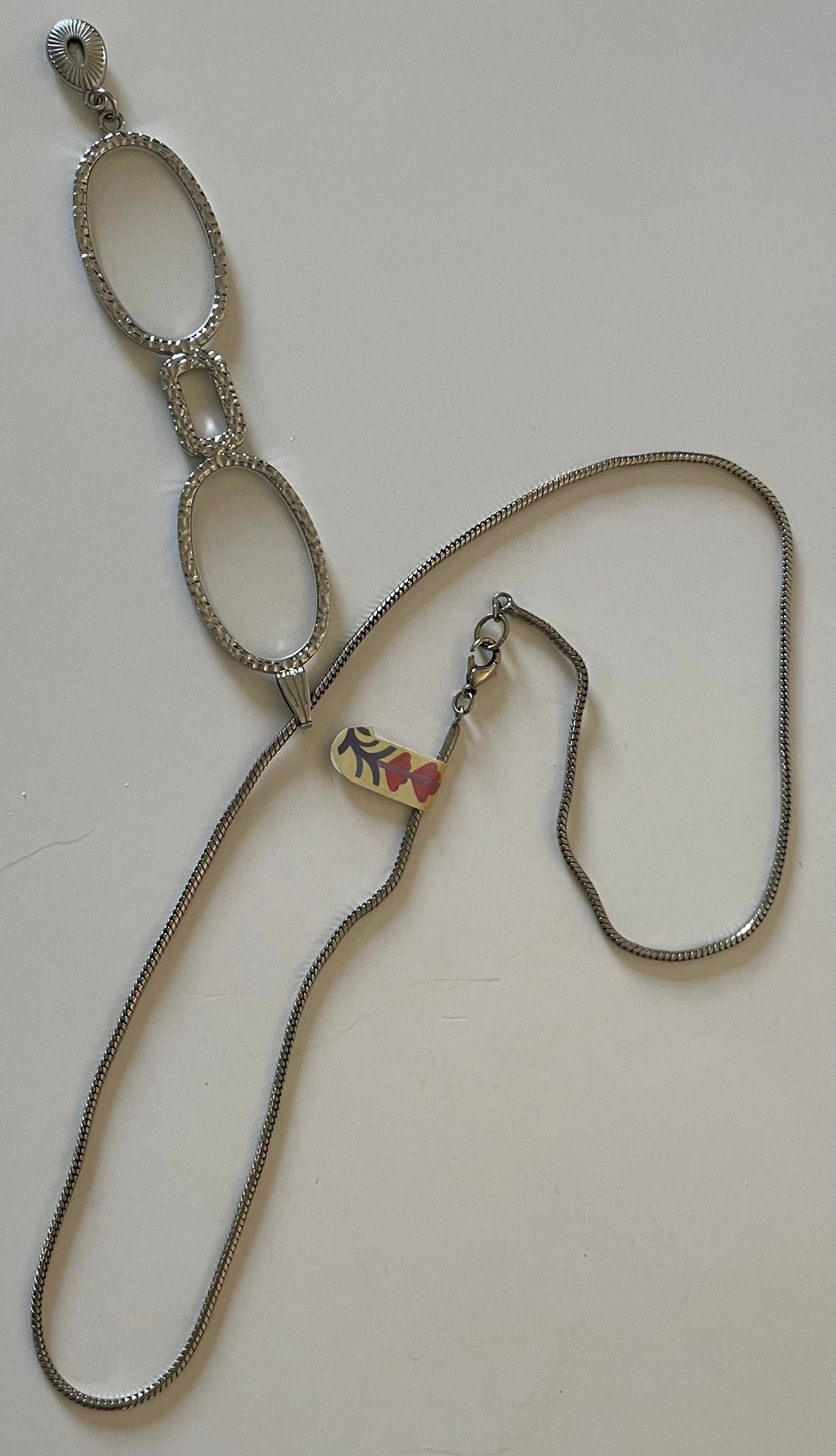 Hand-Held Neck Hanging Magnifying Glass Oval Bling