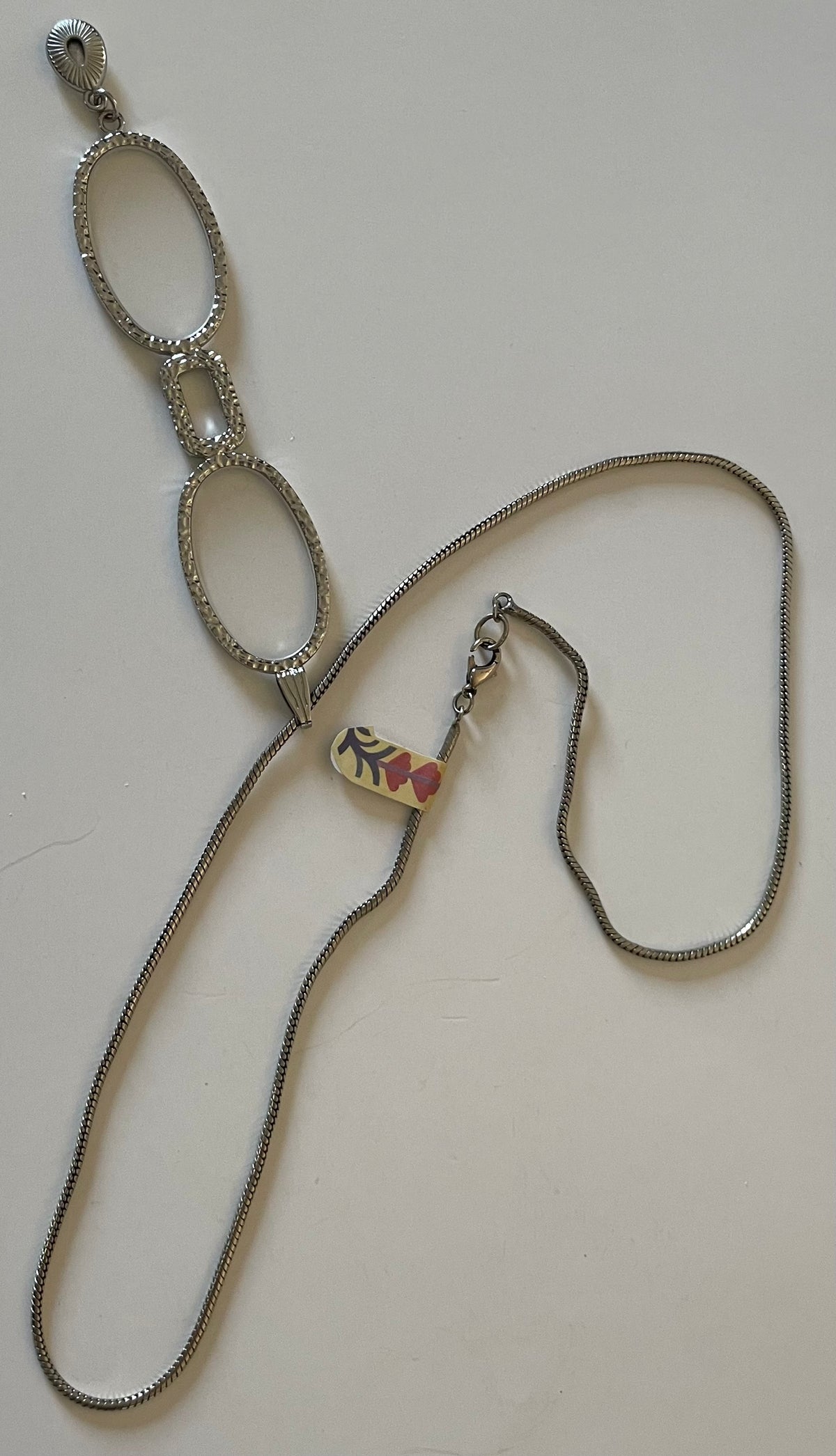 Hand-Held Neck Hanging Magnifying Glass Oval Bling