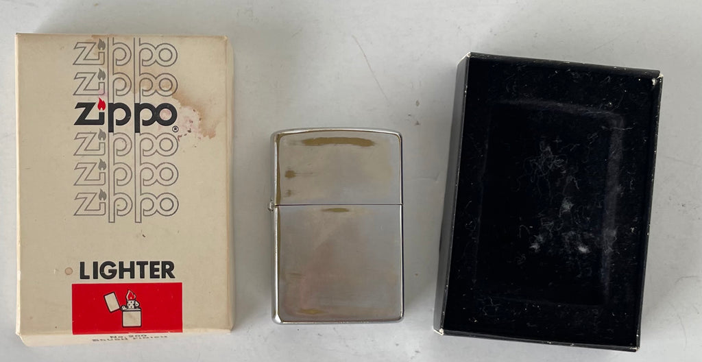 VTG 1950-1960's Zippo III - Chrome - MADE IN USA Zippo III Flip Lighter w/Box