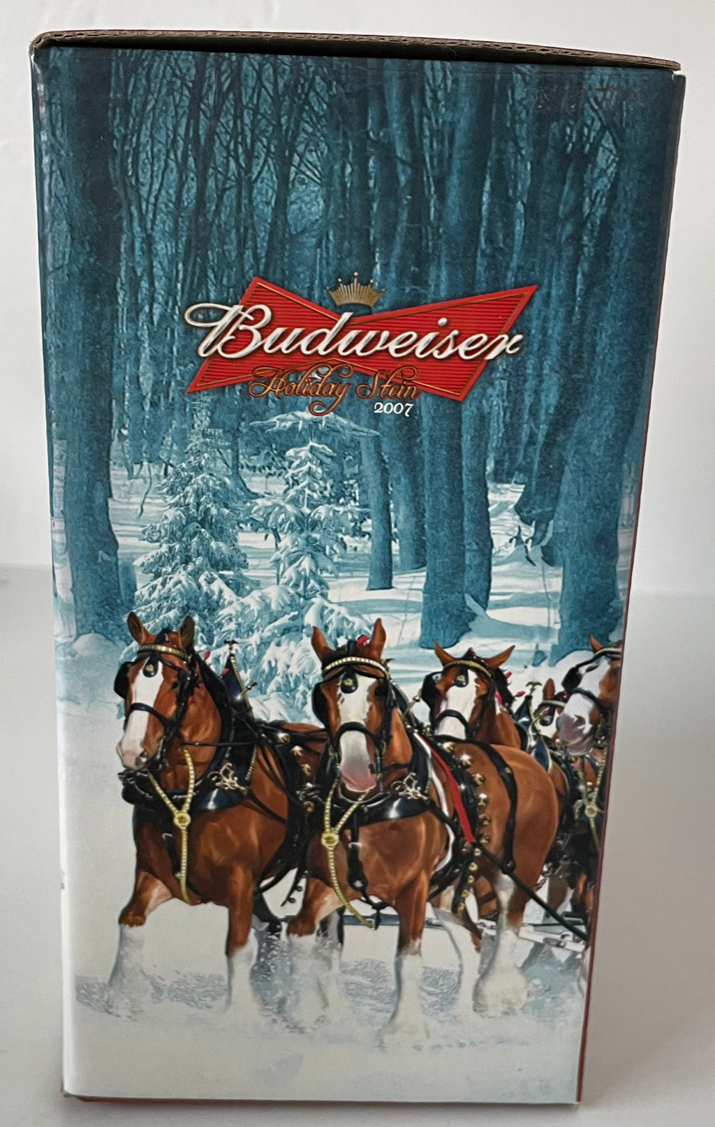 Budweiser Holiday Stein 2007 Beer "Winter's Calm" Anheuser-Busch Clydesdale NIB