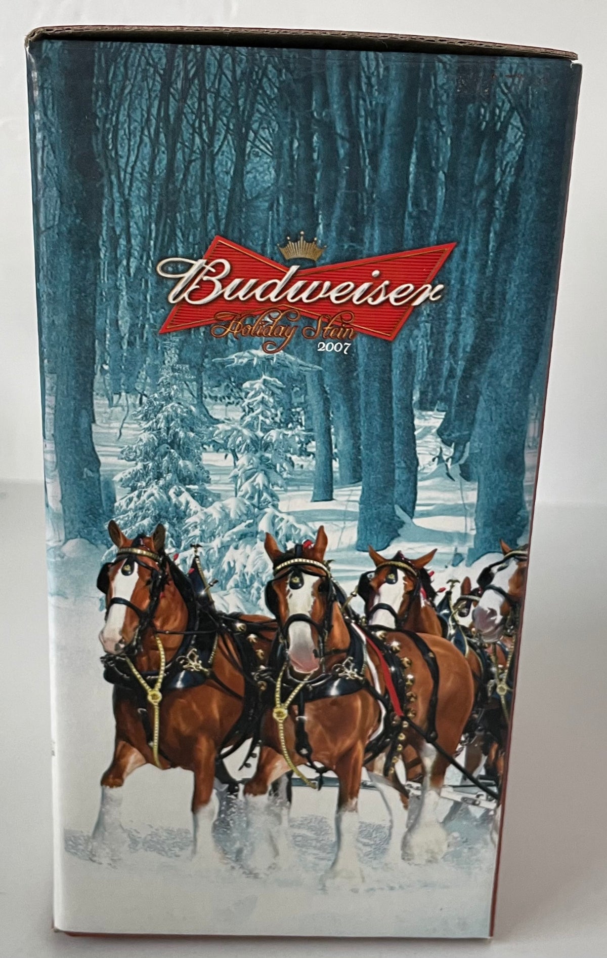 Budweiser Holiday Stein 2007 Beer "Winter's Calm" Anheuser-Busch Clydesdale NIB