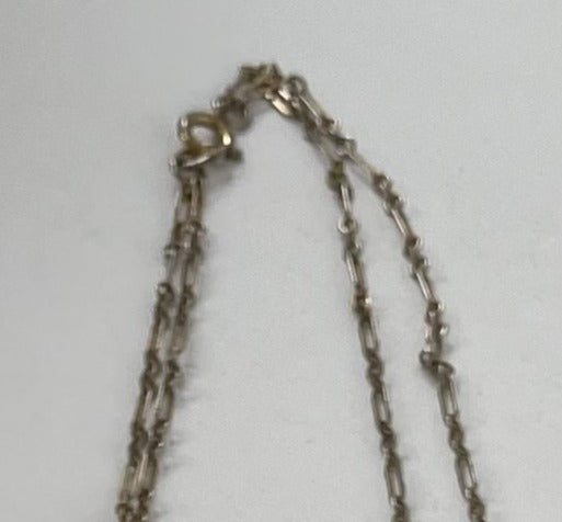 Caravelle Pendant Watch Double Chain Wind-Up Teardrop Shape