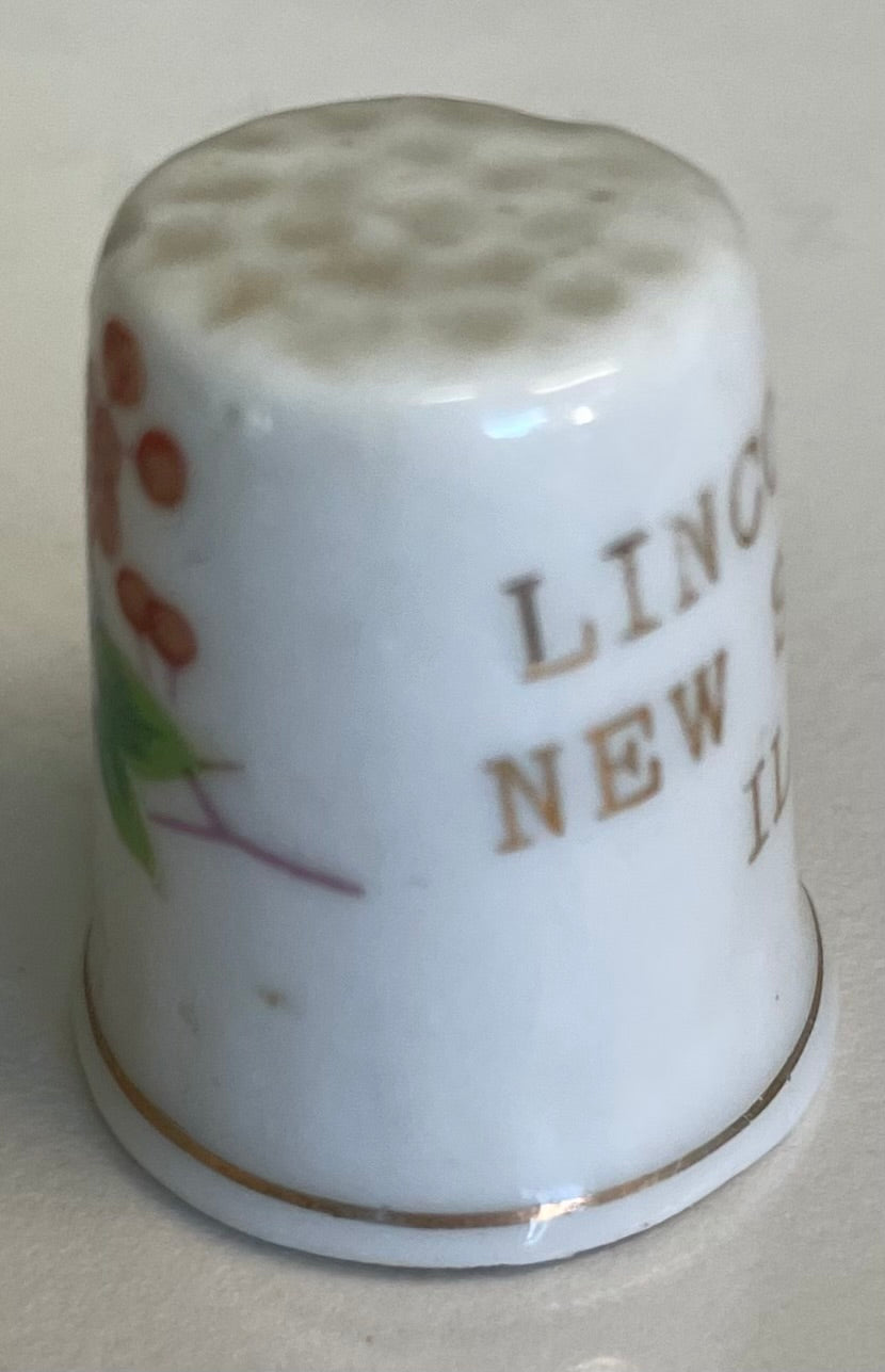 Glass Thimbal from New Salem, Ill