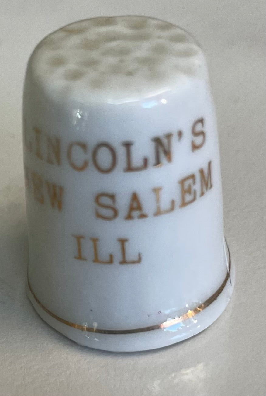 Glass Thimbal from New Salem, Ill