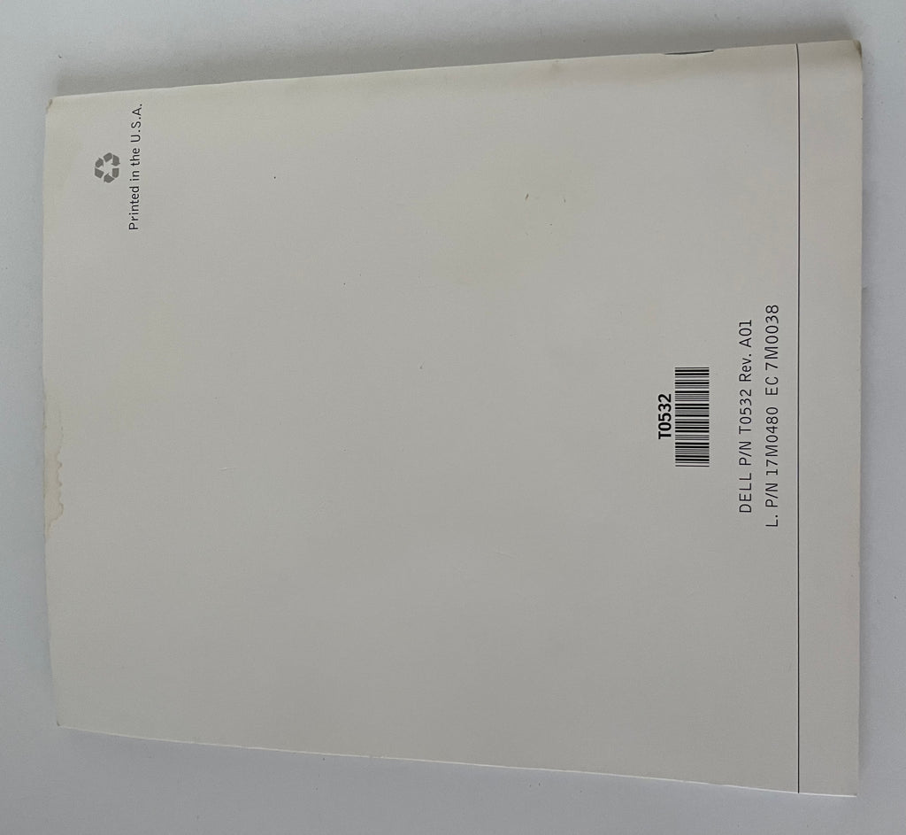 Owner's Manual T0532 & CD for Dell A920 Personal All In One Printer
