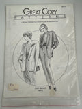 Great Copy Sewing Pattern #870 Ladies Easy Blazer XS-S-M-L-XL