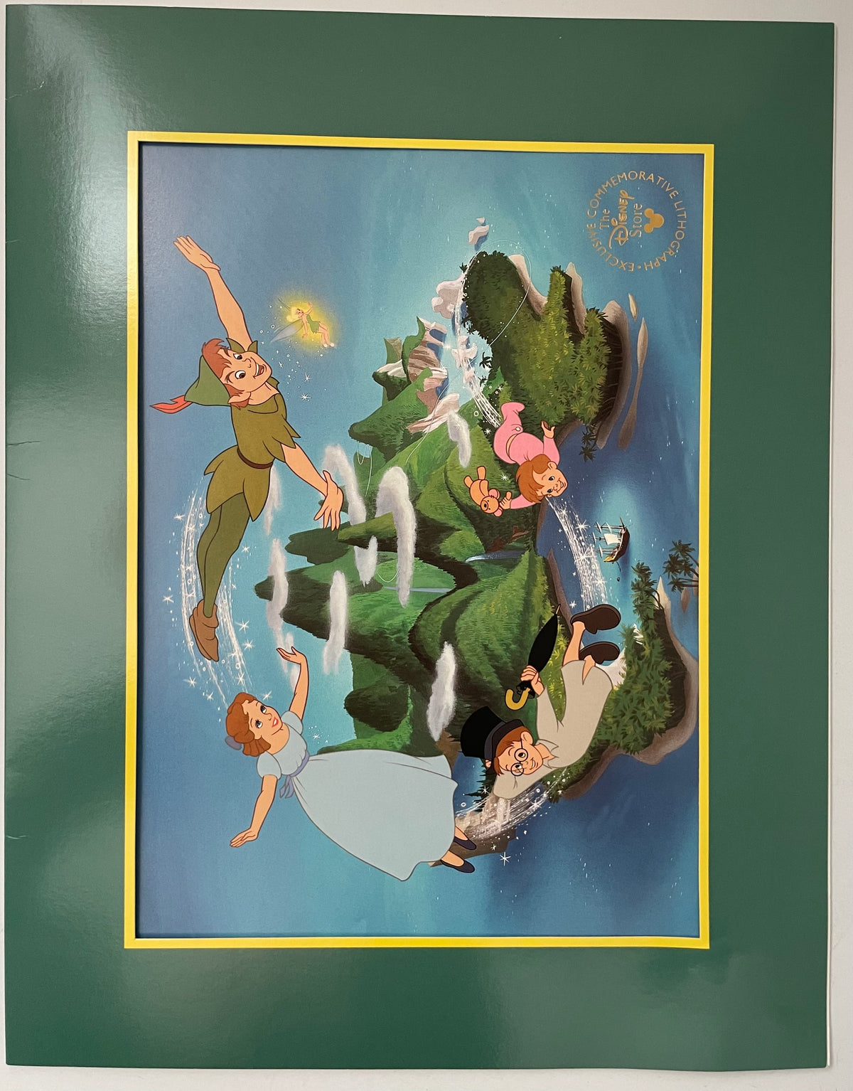 Walt Disney Peter Pan Exclusive Commemorative Lithograph Print 1998 Disney Store