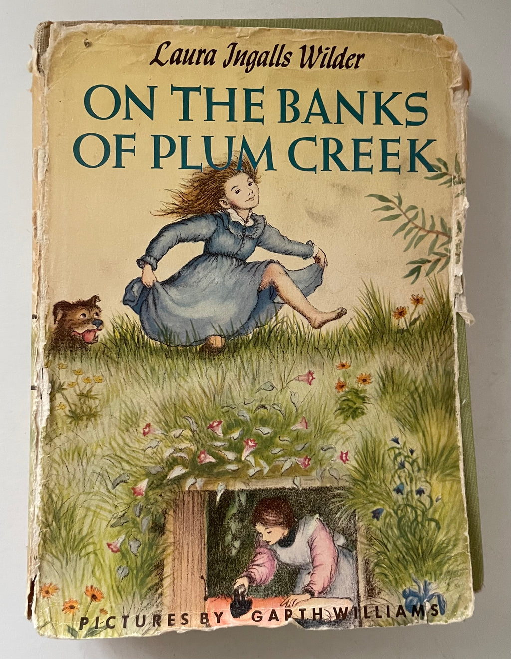Laura Ingalls Wilder 1953 " On the Banks of Plum Creek" Hardback Book