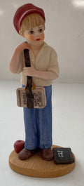 Boy with School Bag Figurine - A Signed Jan Hagara Limited Edition #5416