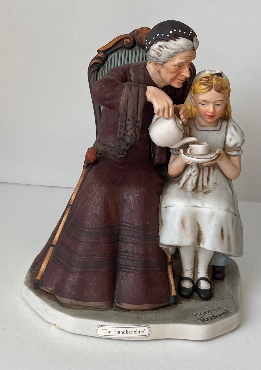 Norman Rockwell The Handkerchief 1980 Saturday Evening Post Porcelain Figurine