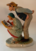 Dave Grossman Designs Norman Rockwell Country Critic Porcelain Figurine 1983