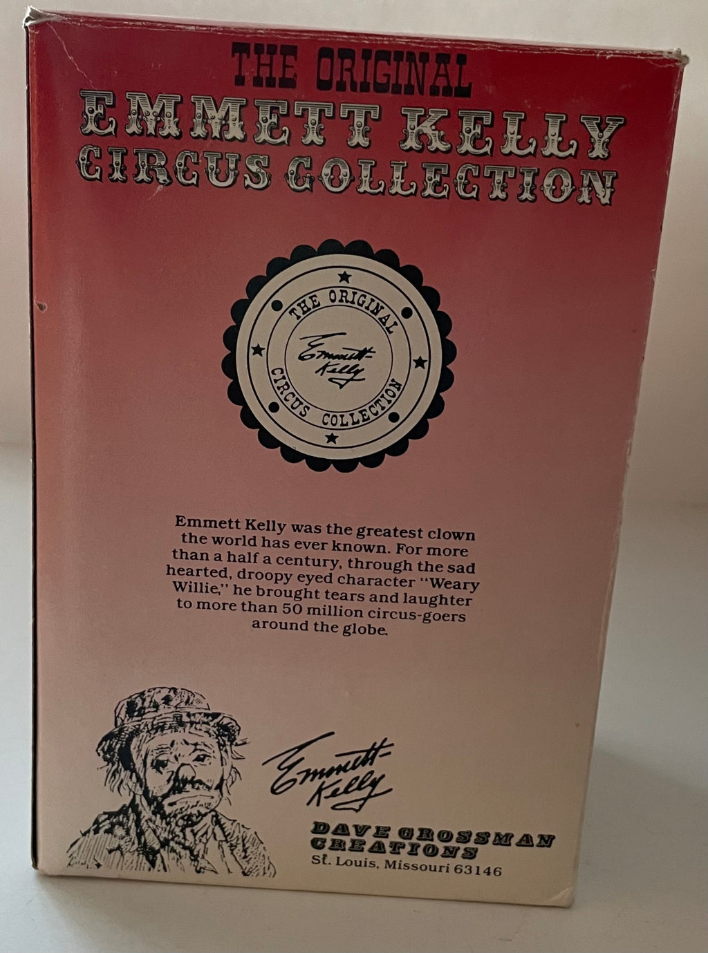 The Original Emmett Kelly Circus Collection Golf “Fore” w/original box. NIB