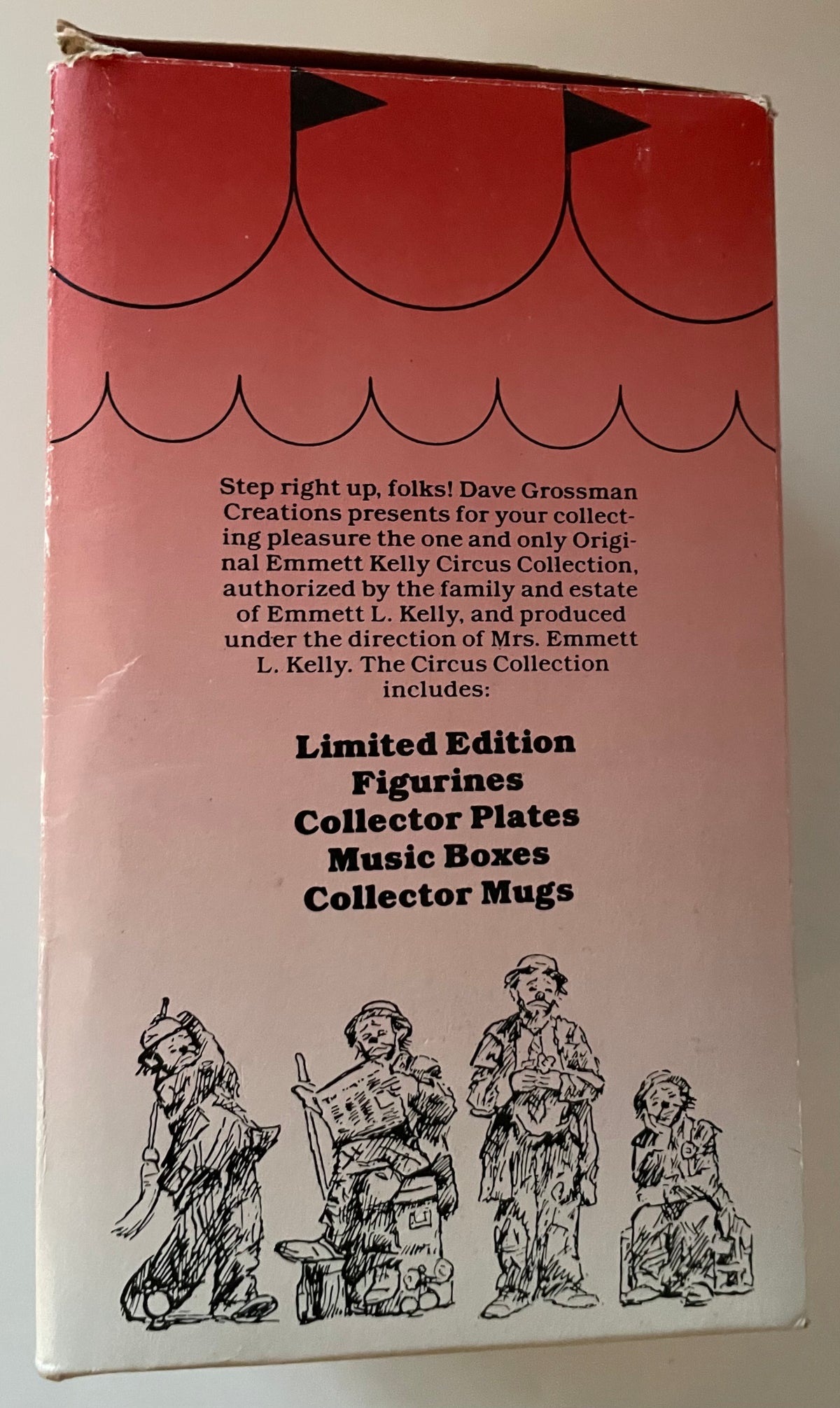 The Original Emmett Kelly Circus Collection Golf “Fore” w/original box. NIB