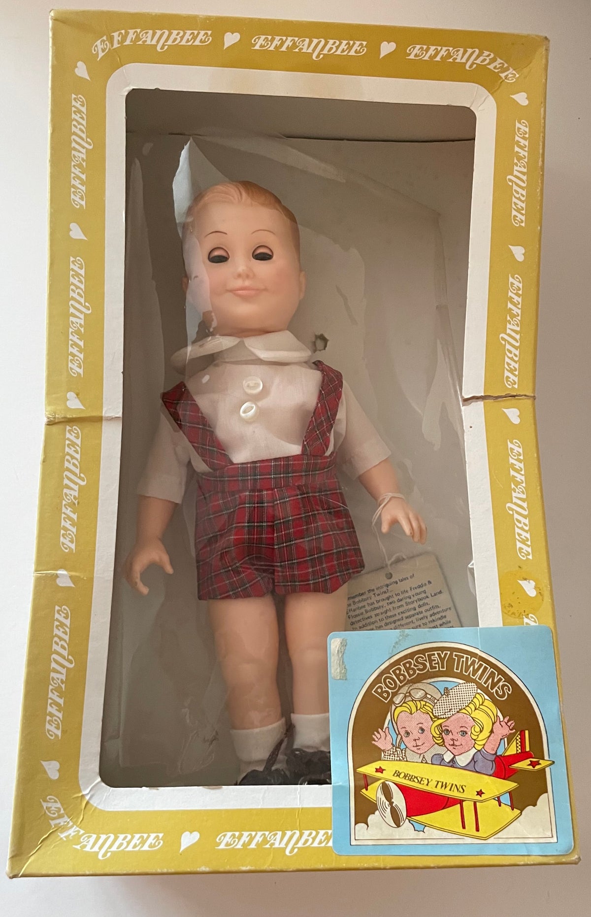Vintage Effanbee Bobbsey Twin 1201 11" Freddie w/ Original Tag and Box