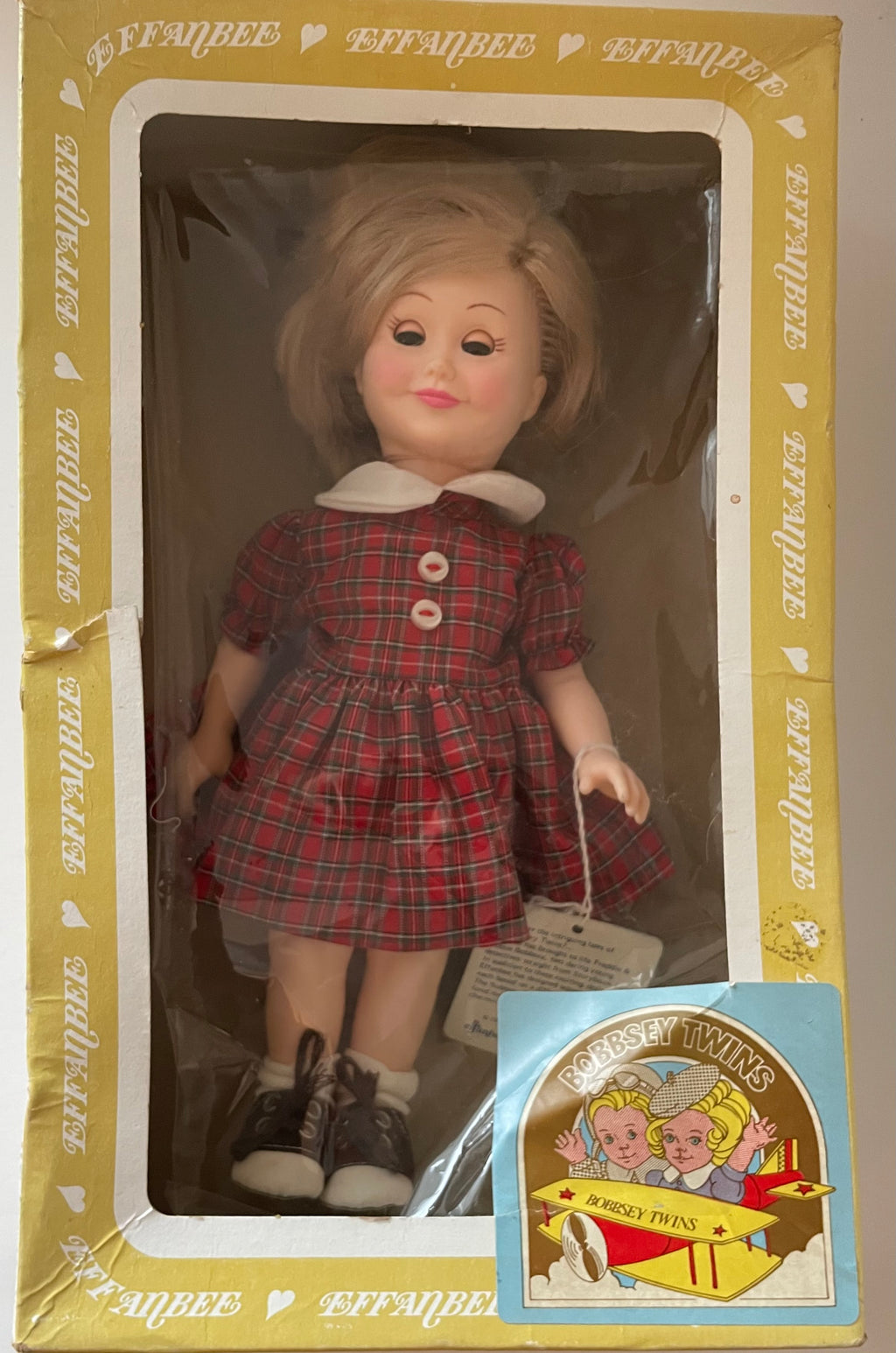 Vintage Effanbee Bobbsey Twin 1202 11" Flossie w/ Original Tag and Box