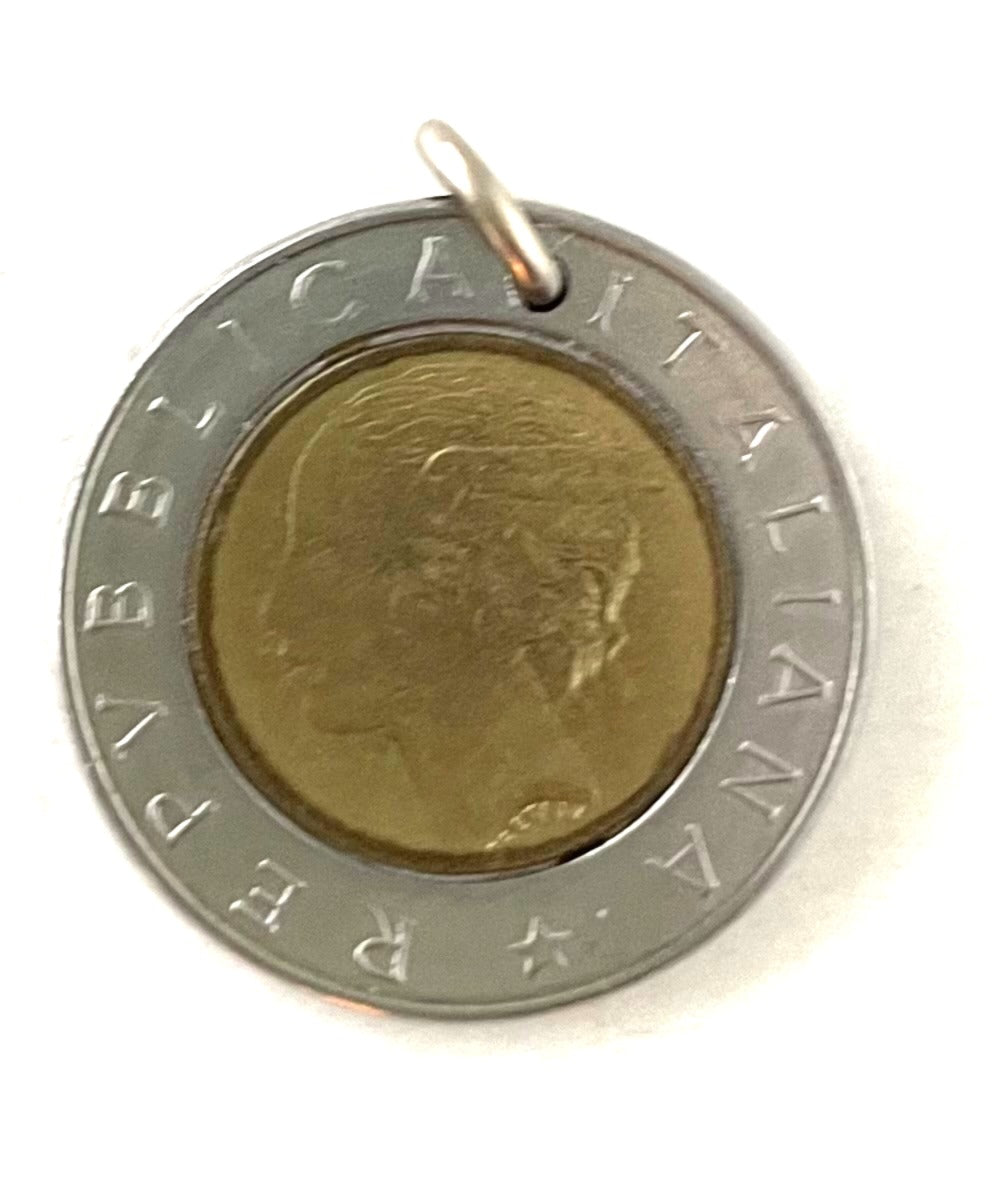 1991 Revbblica Italiana Coin Pendant