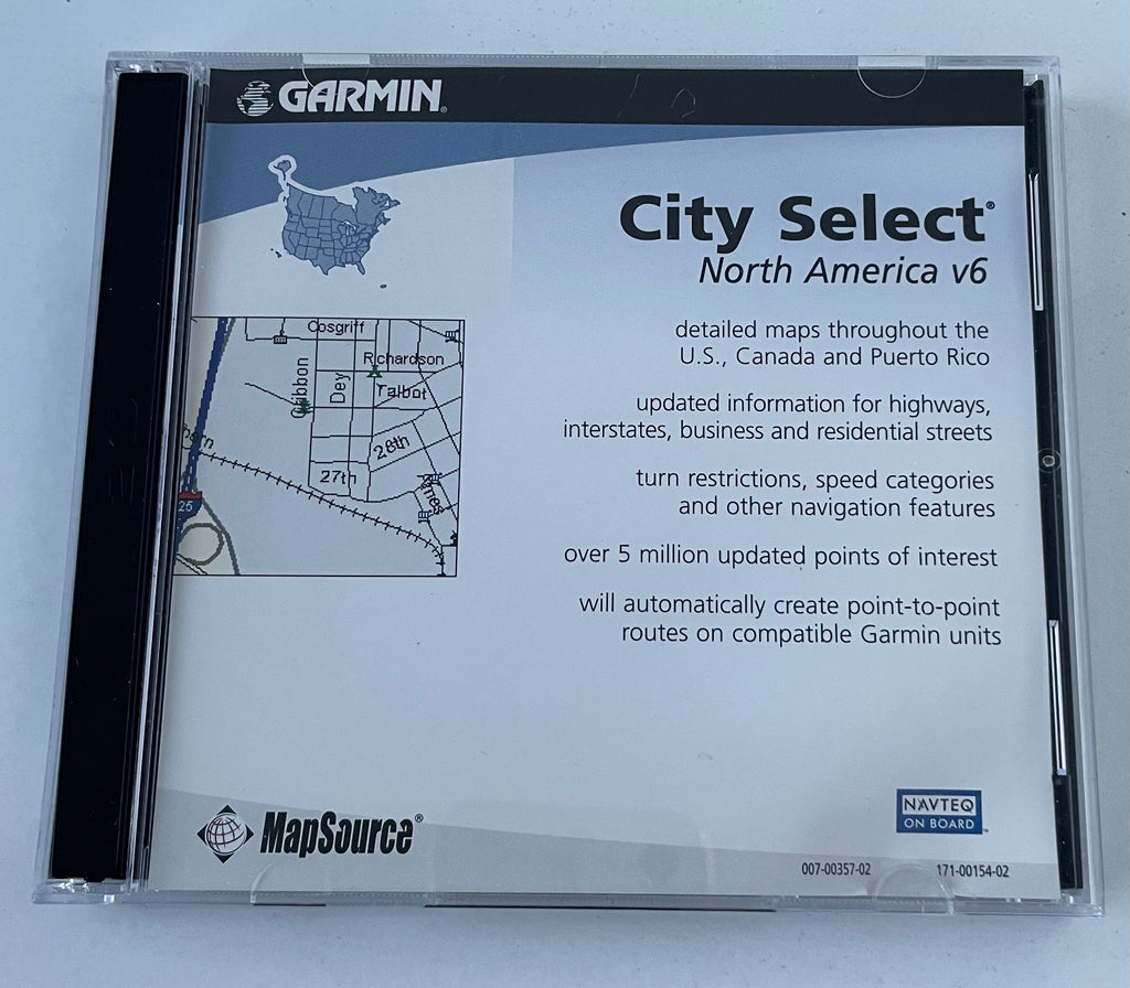 Garmin Map Source CD North America v6 - City Select