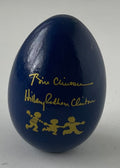 1999 White House Easter Egg Bill/Hillary Presidential Souvenir