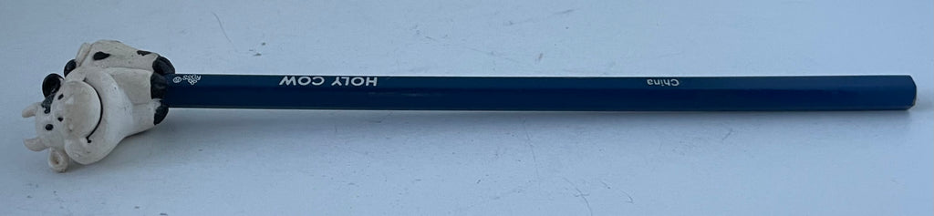 VINTAGE RUSS "HOLY COW" PENCIL w/ COW TOPPER 1980s