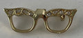 Cats Eye Glasses Brooch MCM Cat 1950s Style Fashion Costume Piece