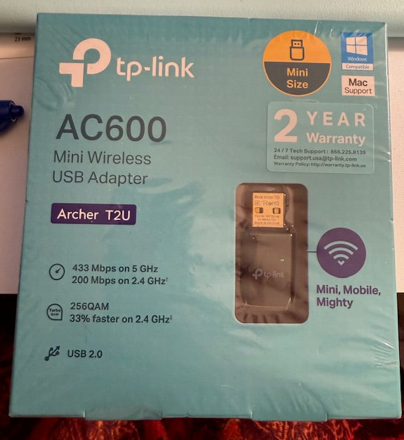 TP-Link AC600 USB WiFi Adapter (Archer T2U)- Wireless Network Adapter