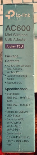 TP-Link AC600 USB WiFi Adapter (Archer T2U)- Wireless Network Adapter