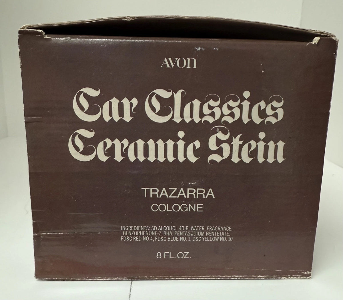 Vintage Avon Stein Classic Cars Ceramarte 1979 Handcrafted Brazil Bugatti Ford