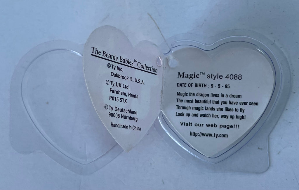 TY Beanie Baby Hang Tag is for Magic