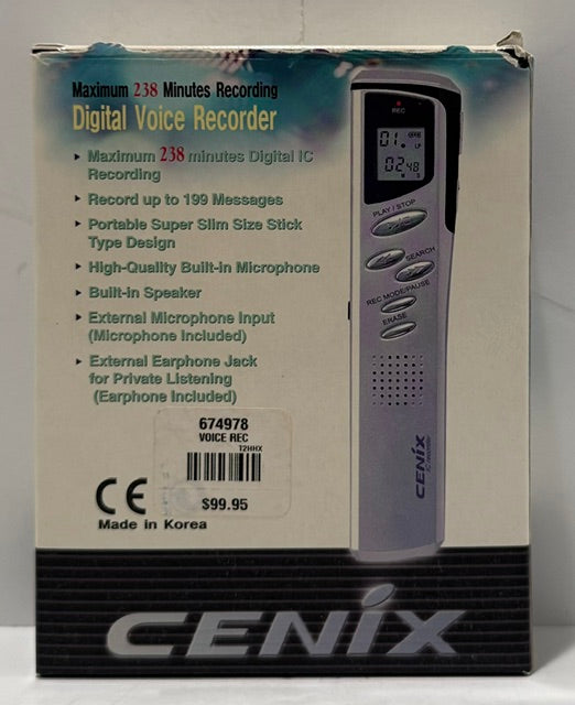 Cenix VR-402 Digital Voice Recorder NIB - FREE Shipping USA