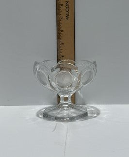 Vintage Fostoria Coin Glass Footed Clear Dessert Dish