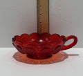 Vintage Fostoria Coin Glass Nappy Dish