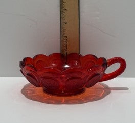 Vintage Fostoria Coin Glass Nappy Dish
