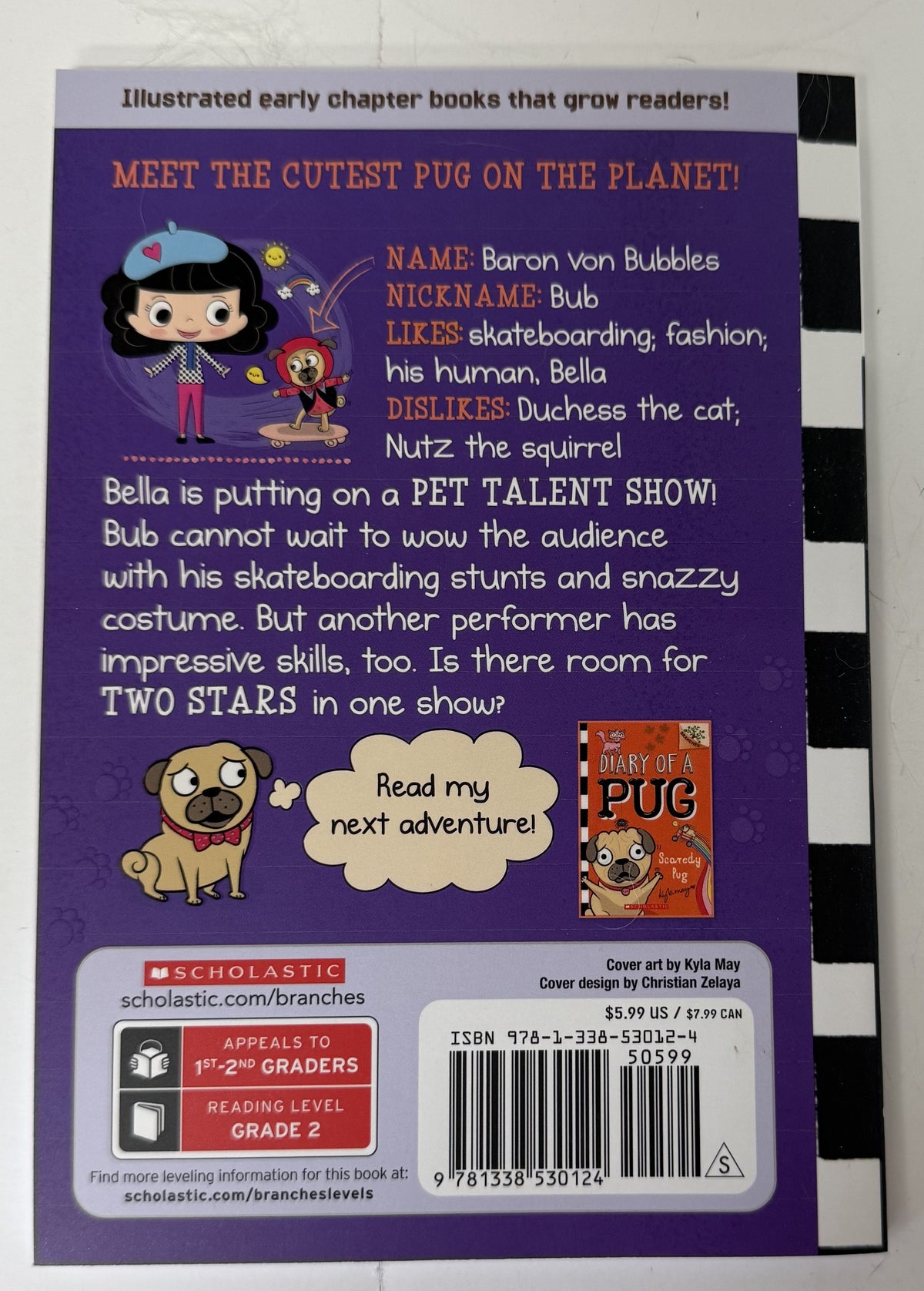 Pug's Got Talent: a Branches Book (Diary of a Pug #4) by Kyla May (2021,...