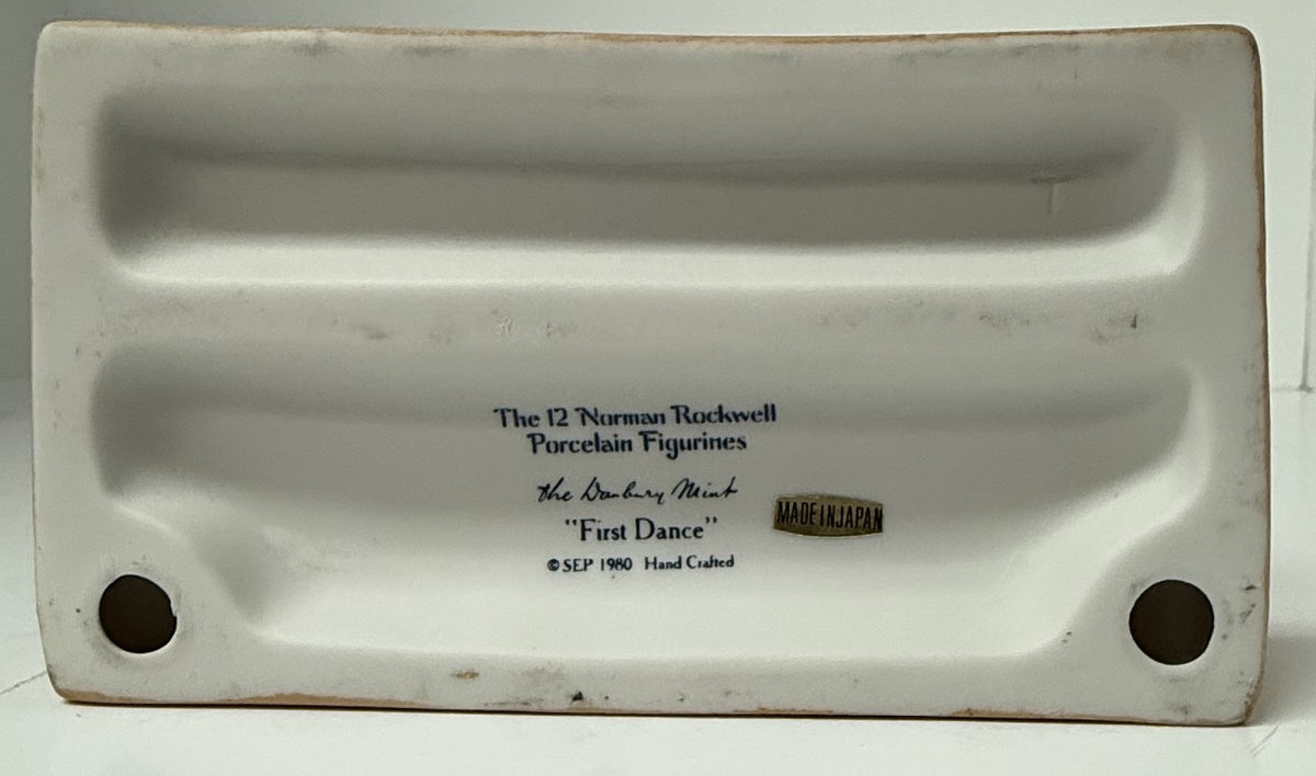 DANBURY MINT - FIRST DANCE - NORMAN ROCKWELL PORCELAIN FIGURINES