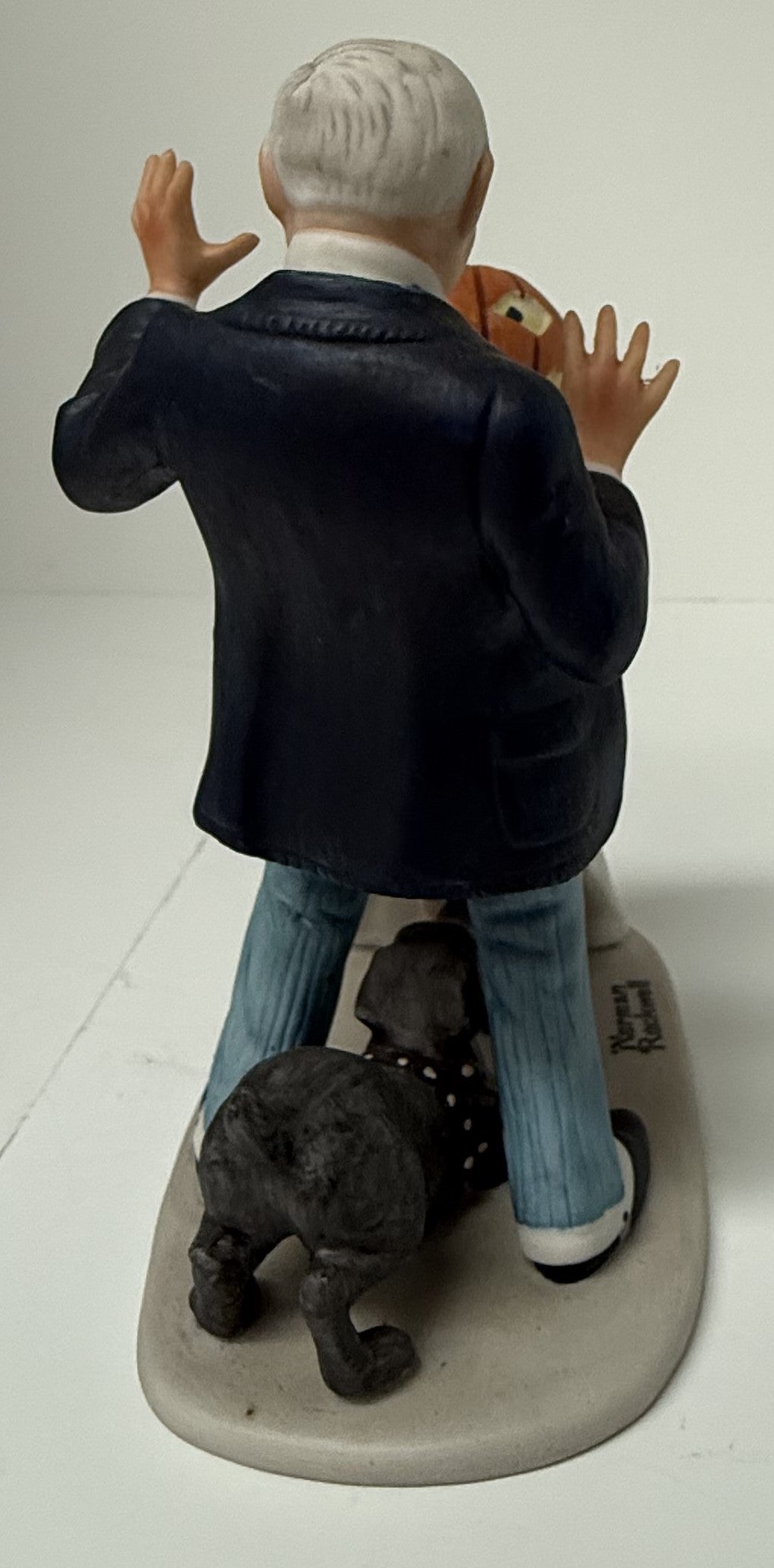 Norman Rockwell Porcelain Figurine Danbury Mint 'Trick or Treat' 1980, Halloween
