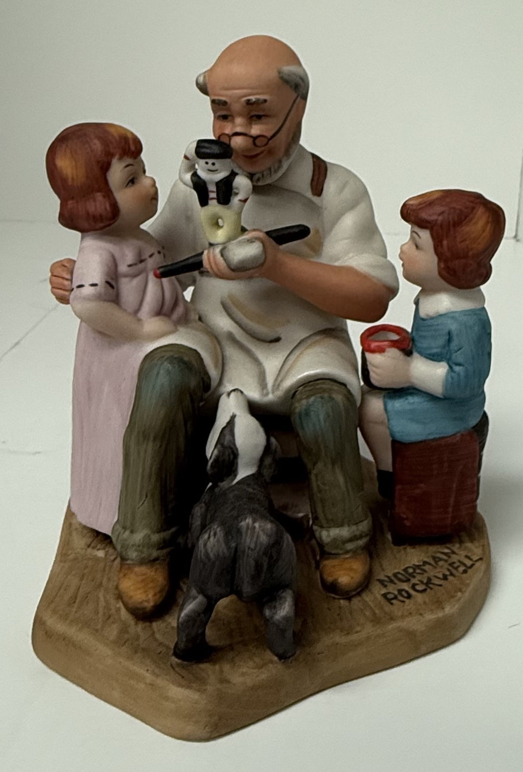 Vintage 1982 Limited Edition Norman Rockwell "The Toy Maker" Figurine