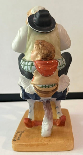 Norman Rockwell 1980 Danbury Mint Gramps at the Reins Figurine Japan