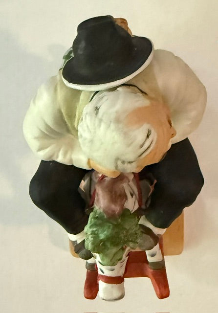 Norman Rockwell 1980 Danbury Mint Gramps at the Reins Figurine Japan