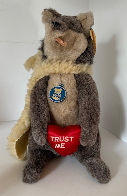 "Trust Me" 1982 Dakin Vtg Wolf in Sheep's Clothing Plush Stuffed Animal Toy