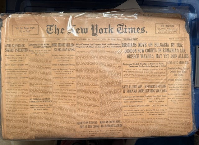 New York Times 1915 May 16 (Russians move on Bulgaria)
