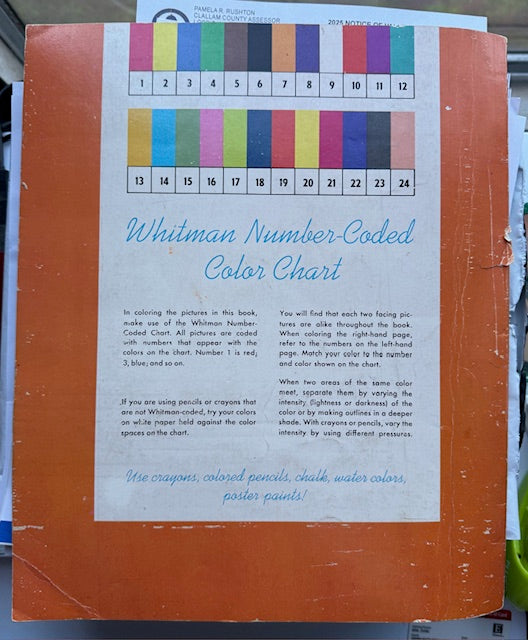 Large Whitman 38 Page Color-by-number Book