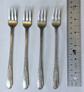 Vintage Crosby Silverplate 1935 Crosby Cocktail Seafood Forks - 4