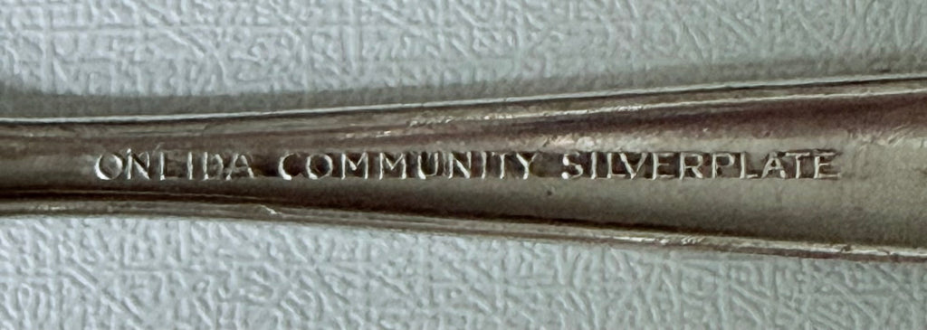 VTG Oneida Enhancement Rose Youth (5") Fork by WM Rogers Silverplate