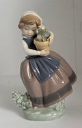 LLADRO 5223 SPRING IS HERE GIRL WITH FLOWERS RETIRED PORCELAIN FIGURINES No Box