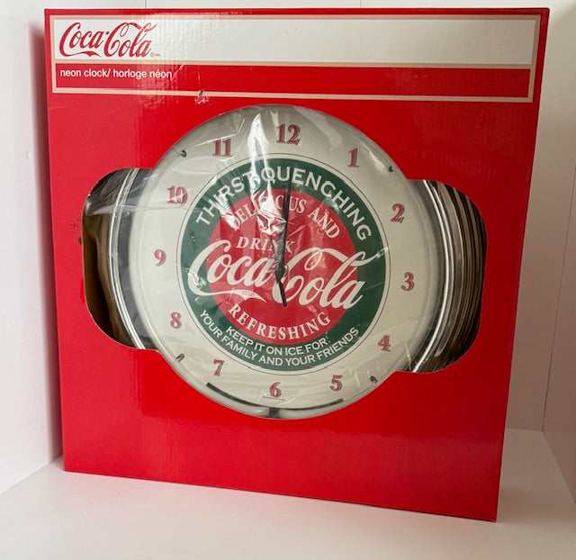 16" Thirst Quenching Neon Coca Cola Clock